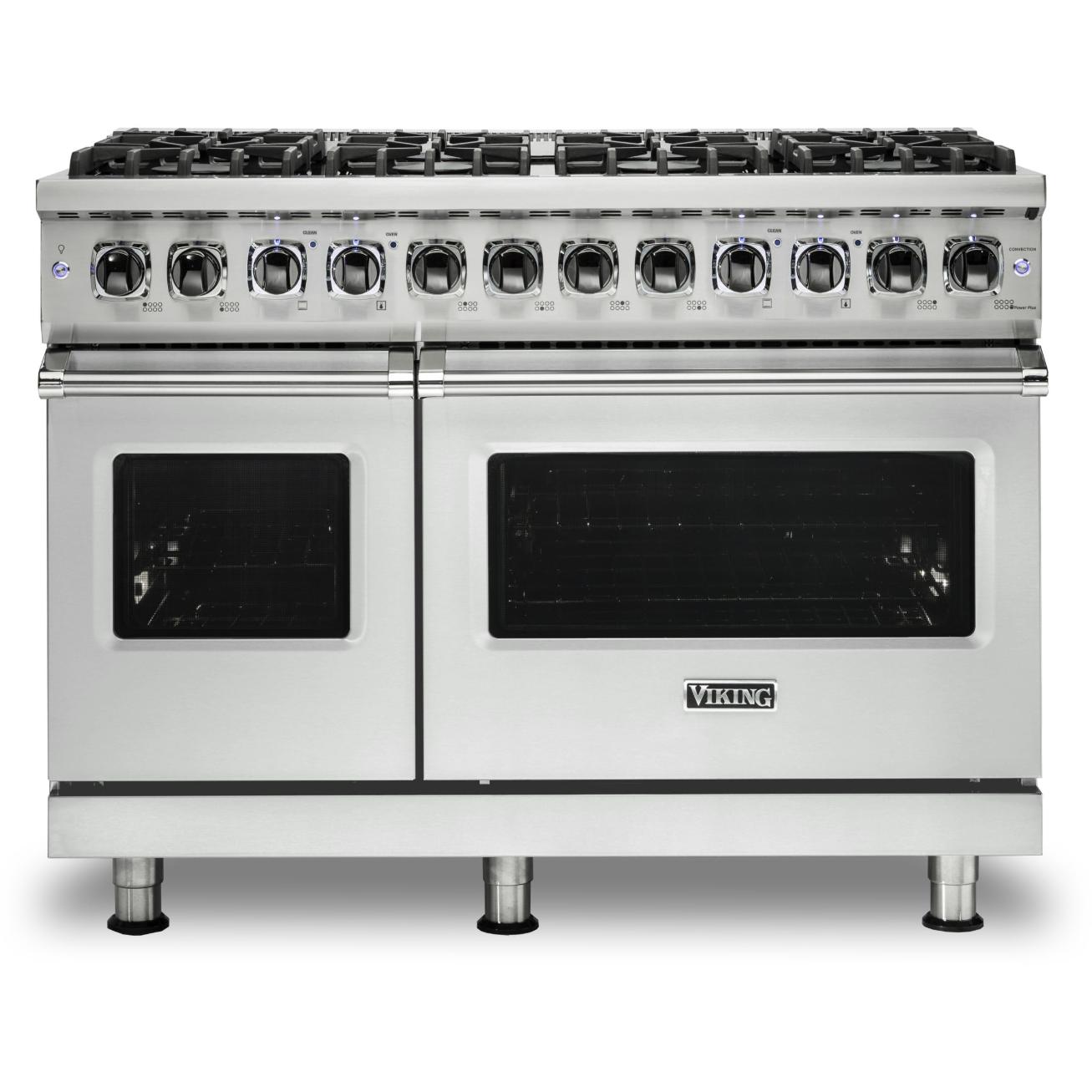 Viking 48-inch Freestanding Dual-Fuel Range with TruConvec Convection Cooking CVDR548-8BFWLP