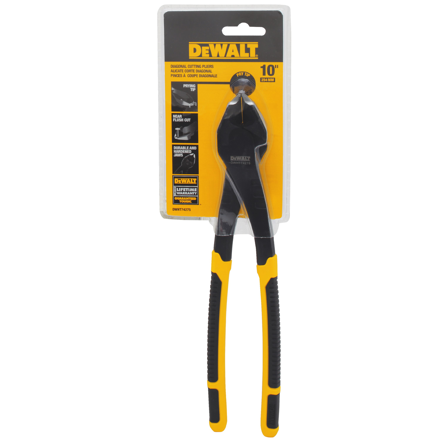 DW 10 in. Steel Diagonal Pliers