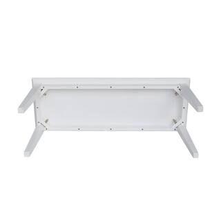 International Concepts Pure White Shaker Bench BE08-39