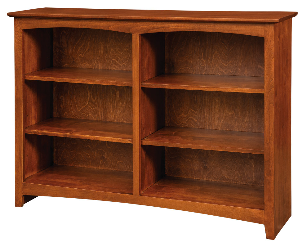 Solid Wood Six Shelf Bookcase   Transitional   Bookcases   by Arch+Haven  Houzz