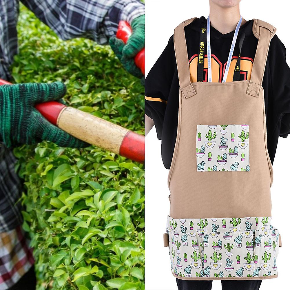 Multi Pockets  Adjustable Gardening Apron For Men Women Carpenters Bakers And Machinists