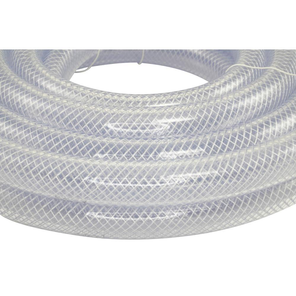 Everbilt 1-38 in. O.D. x 1 in. I.D. x 25 ft. PVC Braided Vinyl Tube HKP002-PVC007