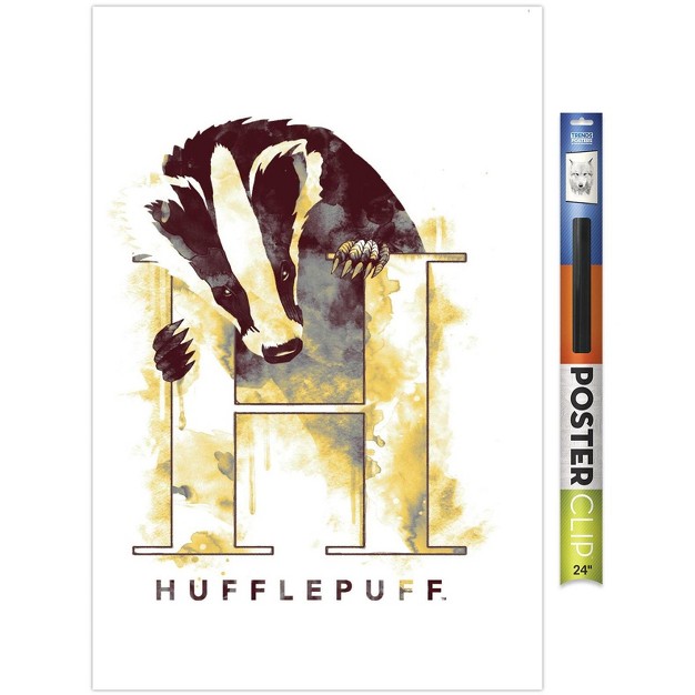 Trends International The Wizarding World Harry Potter Hufflepuff Illustrated House Logo Unframed Wall Poster Prints