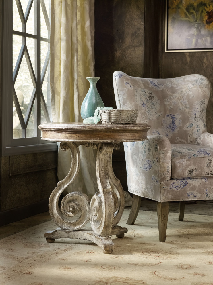 Chatelet Scroll Accent Table   French Country   Side Tables And End Tables   by HedgeApple  Houzz