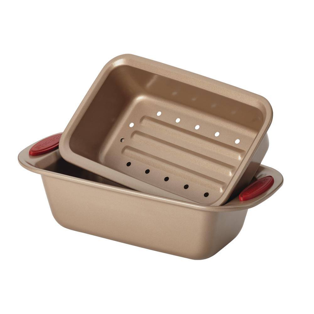 Rachael Ray Cucina 10-Piece Latte and Cranberry Bakeware Set 52410