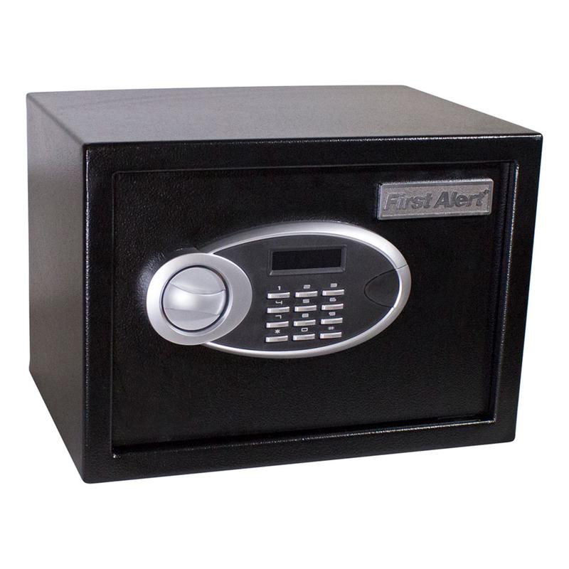 First Alert 0.57 cu. ft. Steel Digital Anti-Theft Safe， Black， Model 4005DFB