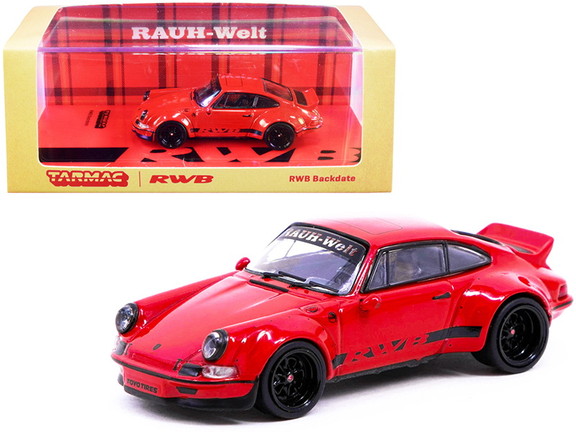 Tarmac Works T64 046 RE  Porsche RWB Backdate Red ...