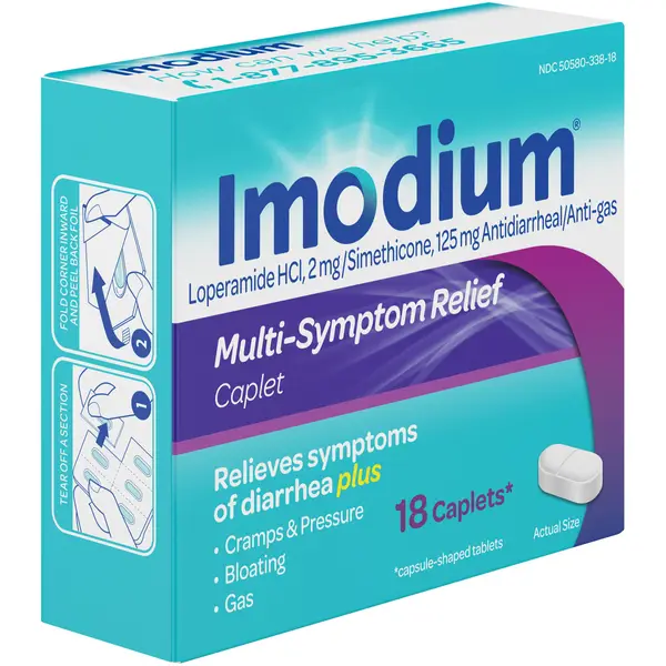 Imodium 18-Count Multi-Symptom Relief Caplets