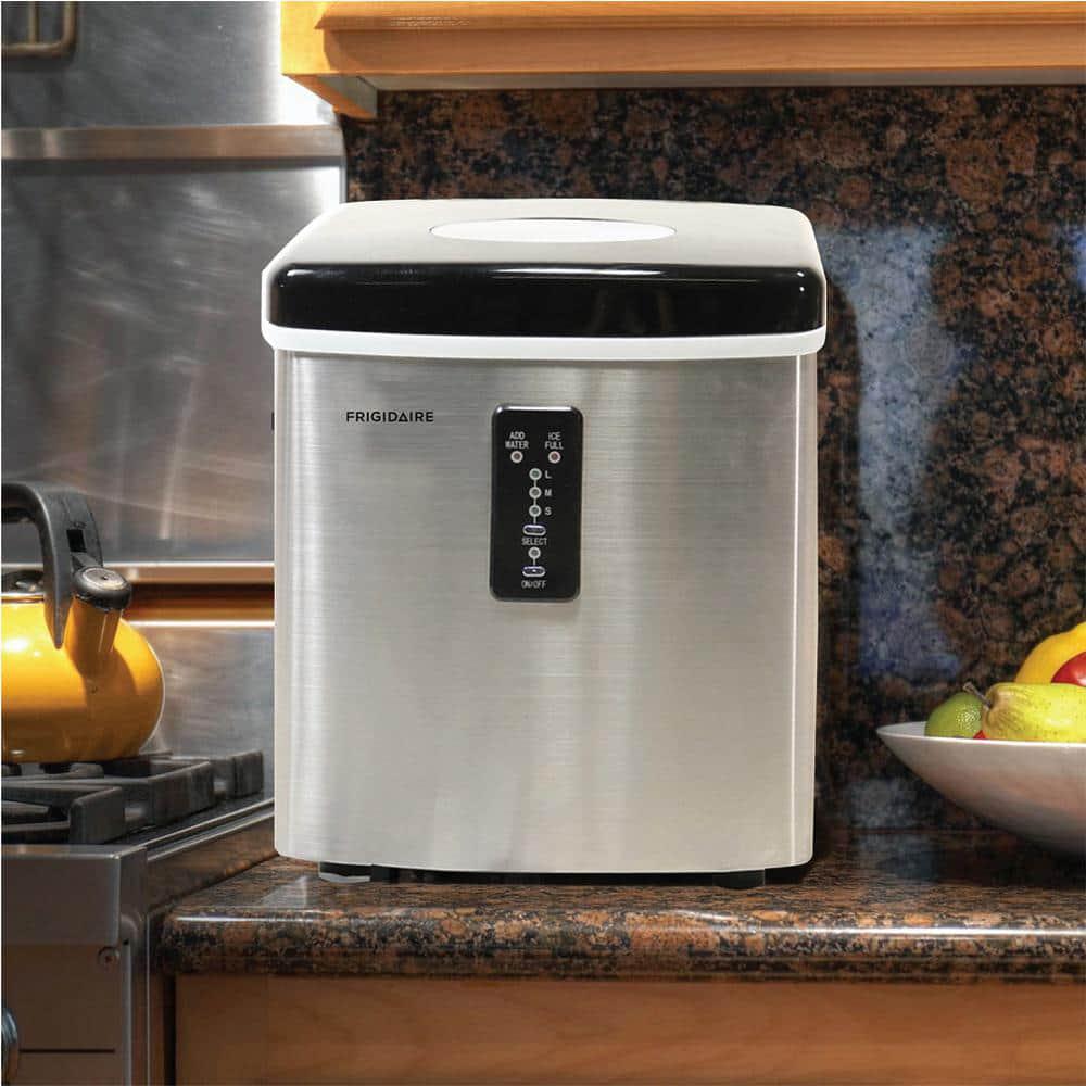 Frigidaire 26 lb Freestanding Ice Maker in Stainless Steel