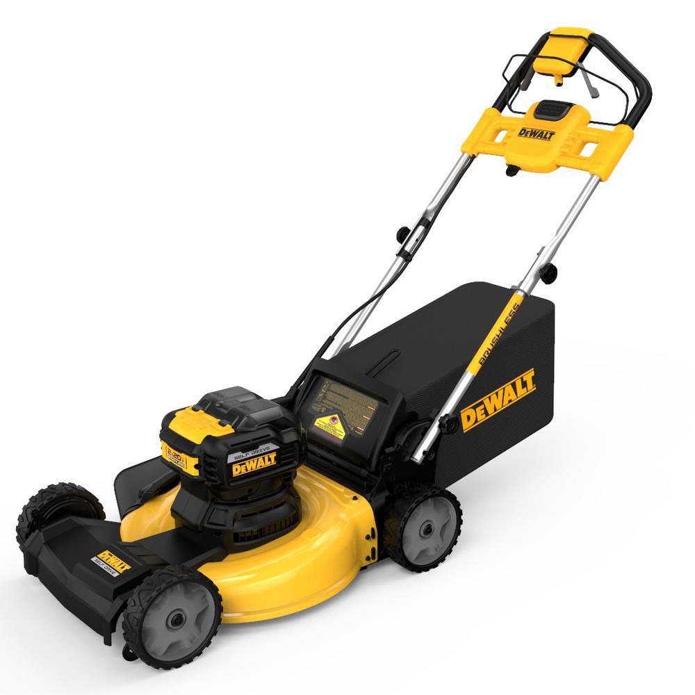 DEWALT 20V MAX 21.5 in. Battery Powered Walk Behind Self Propelled Lawn Mower with (2) 10Ah Batteries  Charger DCMWSP244U2