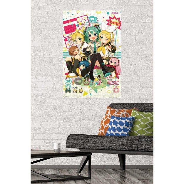 Trends International Hatsune Miku Hey Unframed Wall Poster Prints