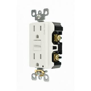 Leviton 15 Amp 125-Volt Duplex Self-Test SmartlockPro Tamper Resistant AFCIGFCI Dual Function Outlet White R92-AGTR1-0KW