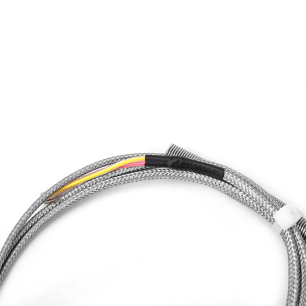 K Type Temperature Sensor Elbow Exposed Tip Stainless Steel Temperature Probe With Retractable Circle 1m / 3.3ft Line