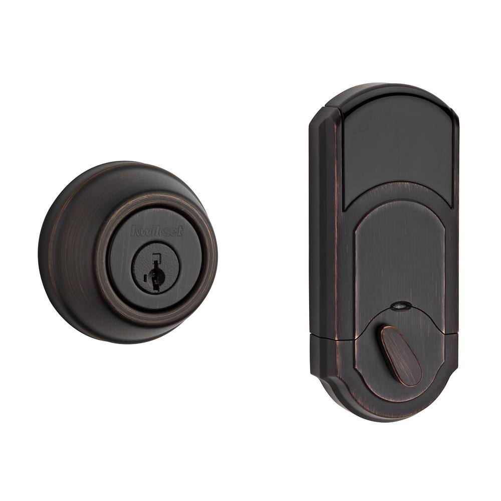 Kwikset 910 Signature Series Single Cylinder Traditional Venetian Bronze Deadbolt with Home Connect Technology 910 S TRL ZW 11