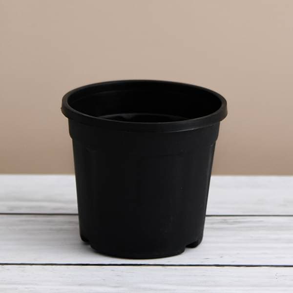 16 inch (41 cm) Grower Round Plastic Pot (Black) (set of 3)