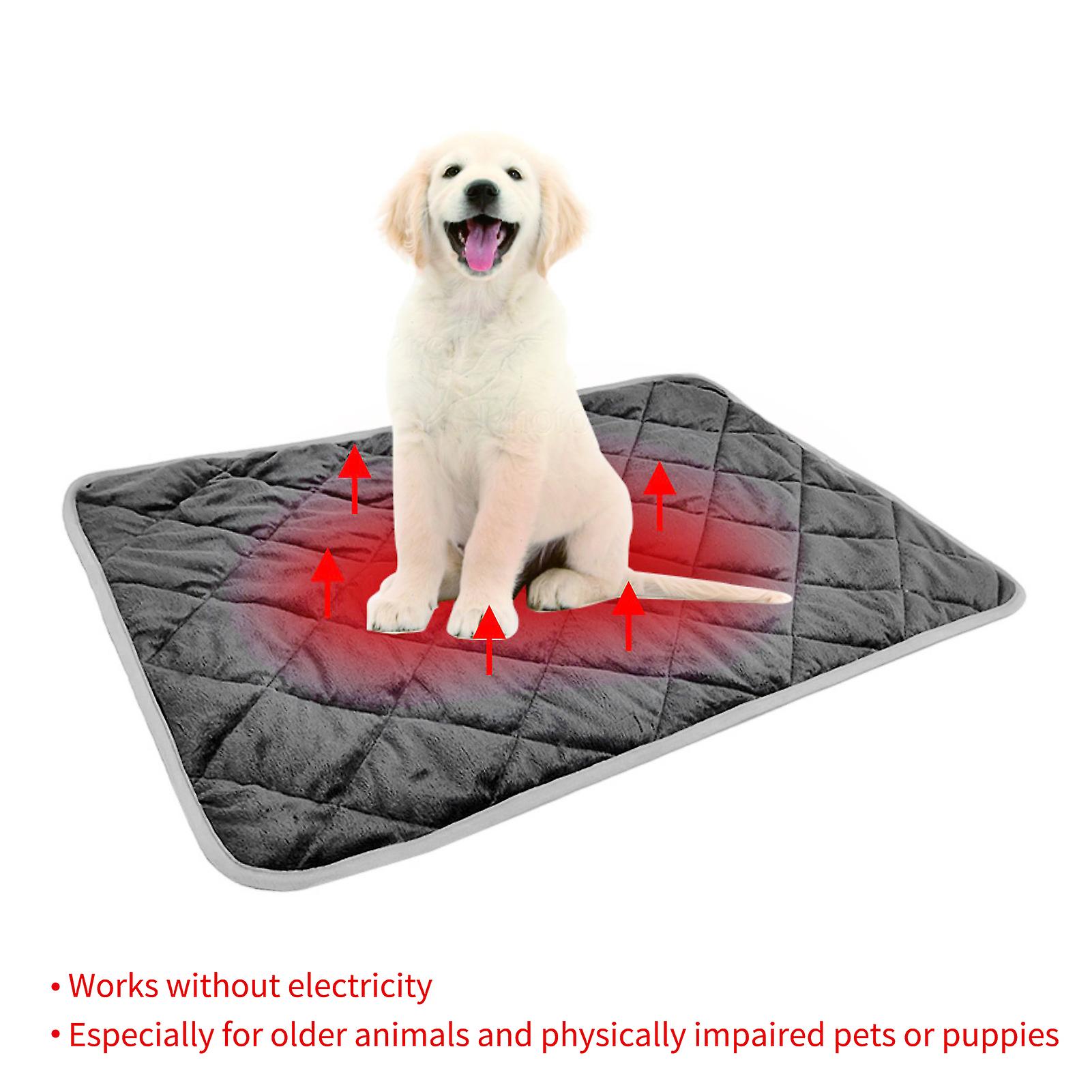 Winter Warming Cat Bed， Self-warming Thermal Pet Mat， Anti-slip Cats And Dogs Bed Pad Grey S