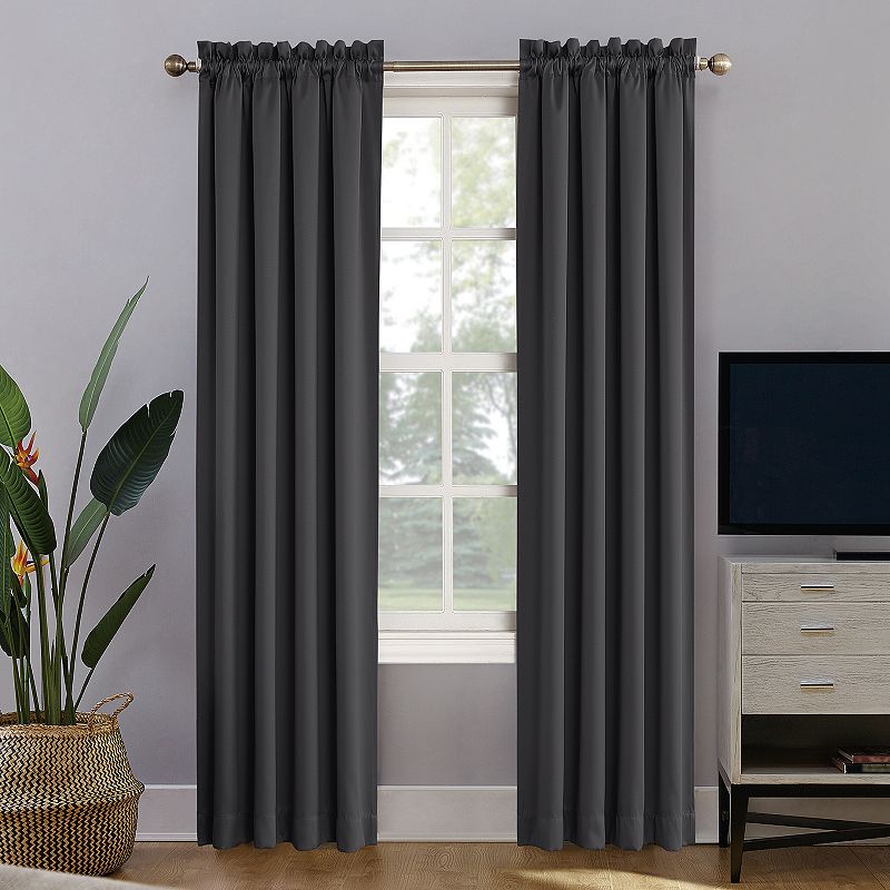 Sun Zero Oslo Theater Grade Extreme 100% Blackout Rod Pocket Curtain Panel