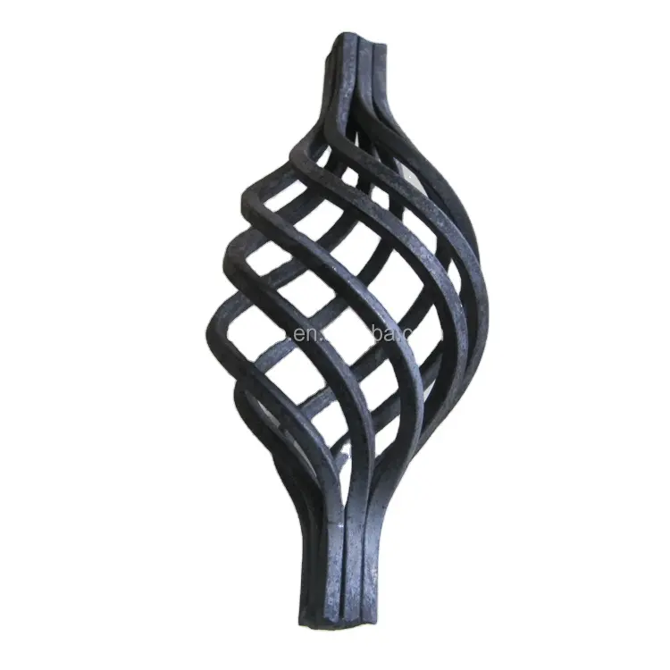 HLT supply steel twist bassets railing decorative baskets wrought iron baskets wholesales