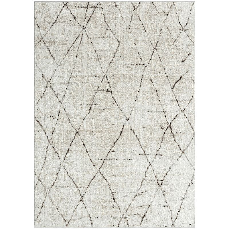 Everwash Treasure Alan Modern Geometric Area Rug