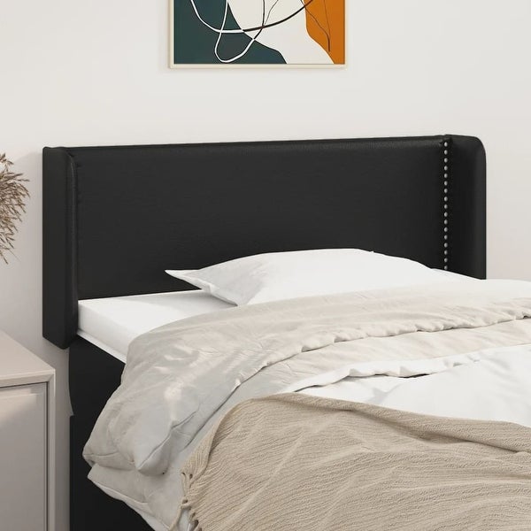 vidaXL Headboard with Ears Black 40.6