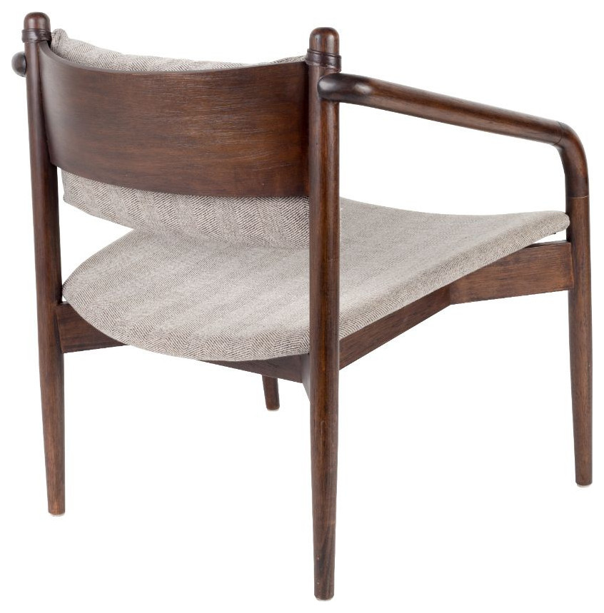 Herringbone Upholstered Armchair  Dutchbone Torrance   Midcentury   Armchairs And Accent Chairs   by Luxury Furnitures  Houzz