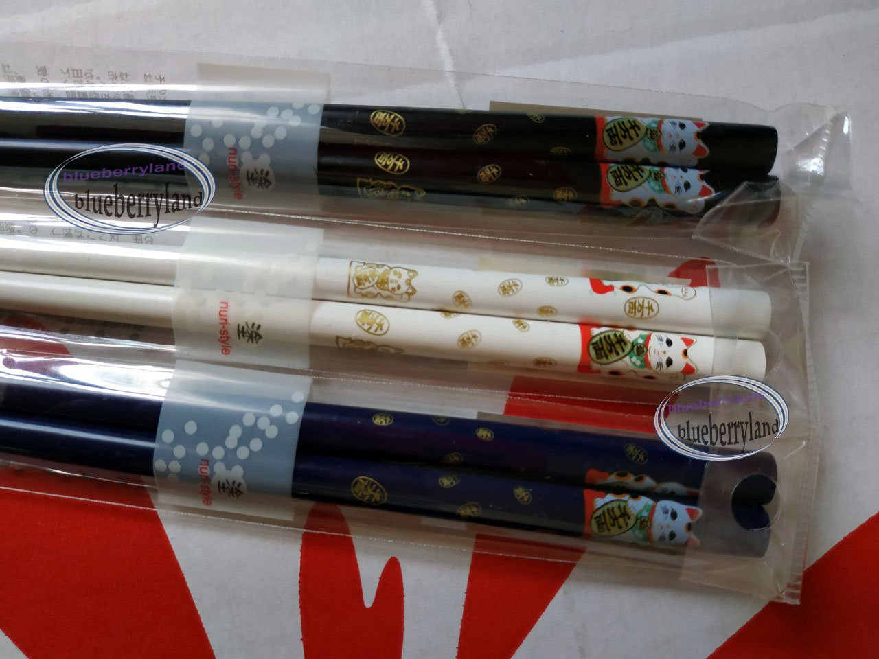 Japanese style Cats Pattern Chopsticks 3-pair set home cutlery kitchen