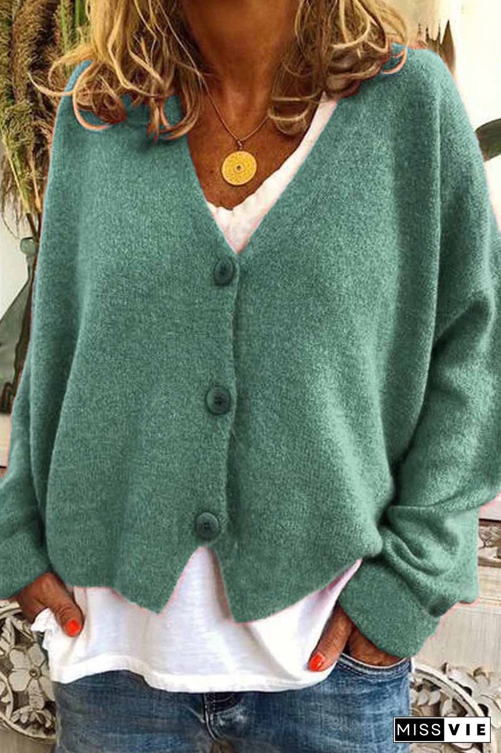 Casual Loose Knitted Cardigan ( 6 Color )