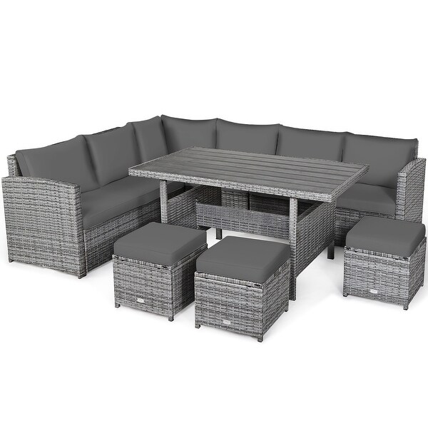 7piece Outdoor Rattan Patio Furniture Set