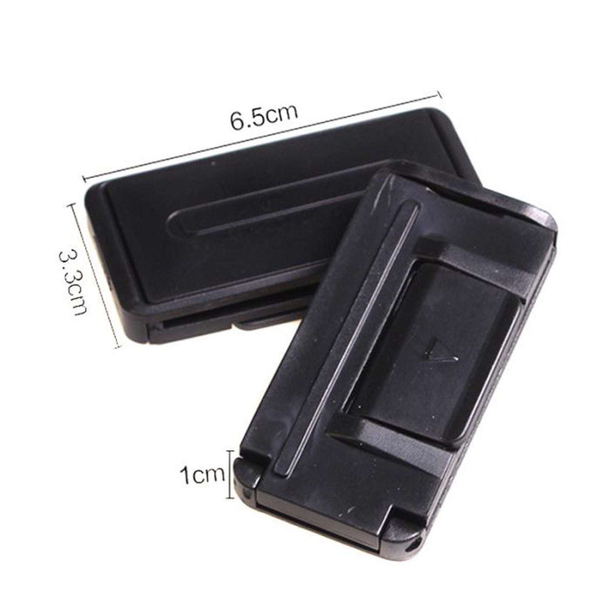 JYYYBF 2pcs Auto Safety Seat Belt for Car Seat Adjuster Clip Stopper Buckle Improves Comfort Safety Black 6.5 * 3 * 1cm