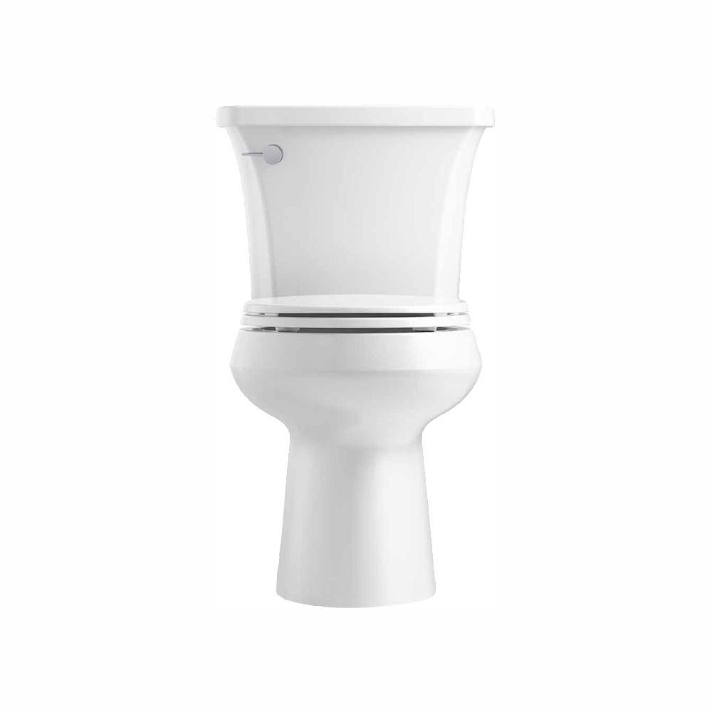 KOHLER Highline Arc The Complete Solution 2-piece 1.28 GPF Single Flush Round-Front Toilet in White (Slow-Close Seat Included) K-78253-0