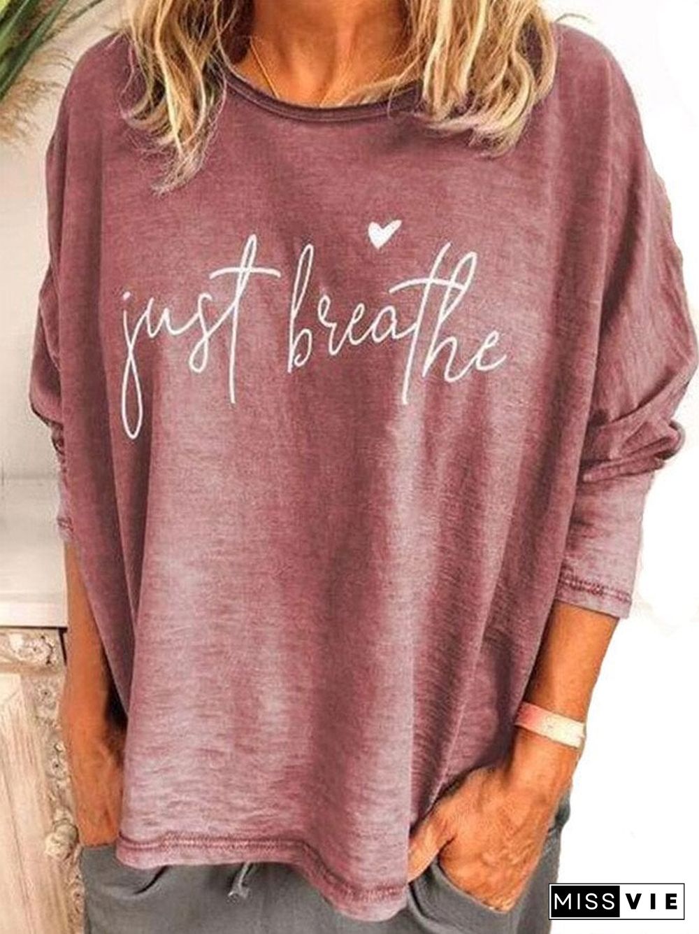 Just Breathe Cotton Linen T-shirt