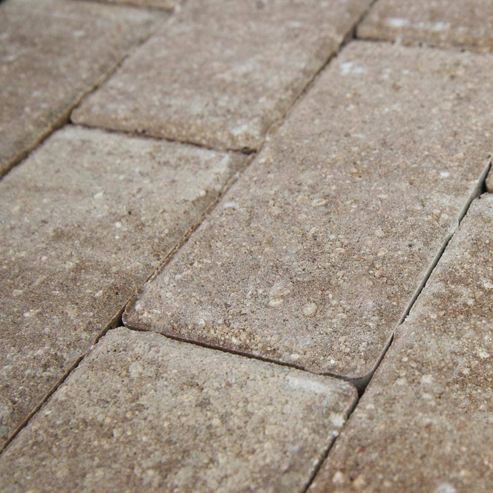 Oldcastle 8 in. x 4 in. x 1.25 in. Amaretto Concrete Holland Overlay Paver 10150454