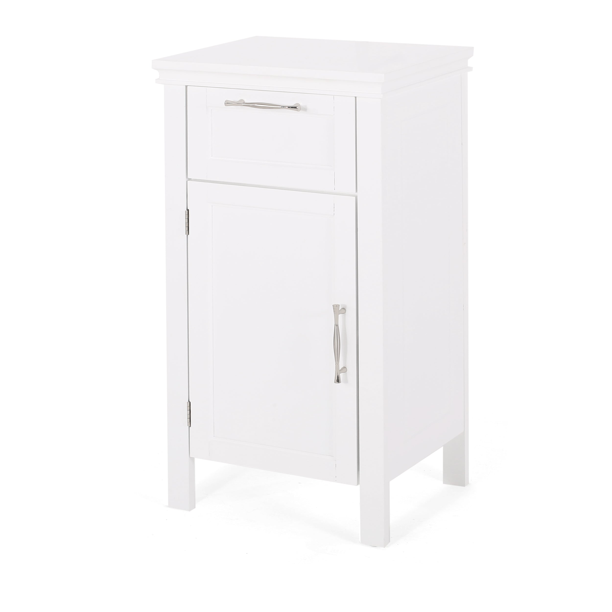 Meader Modern Bathroom Floor Storage Cabinet with Drawer