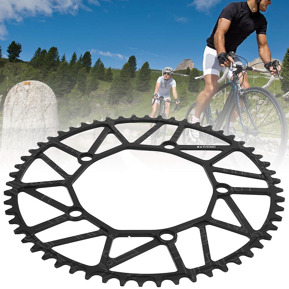 Ztto Ultra Light Lp Bike Positive andamp; Negative Teeth Single Chainring 130bcd Chain Wheel Bicycle Accessory(56t )