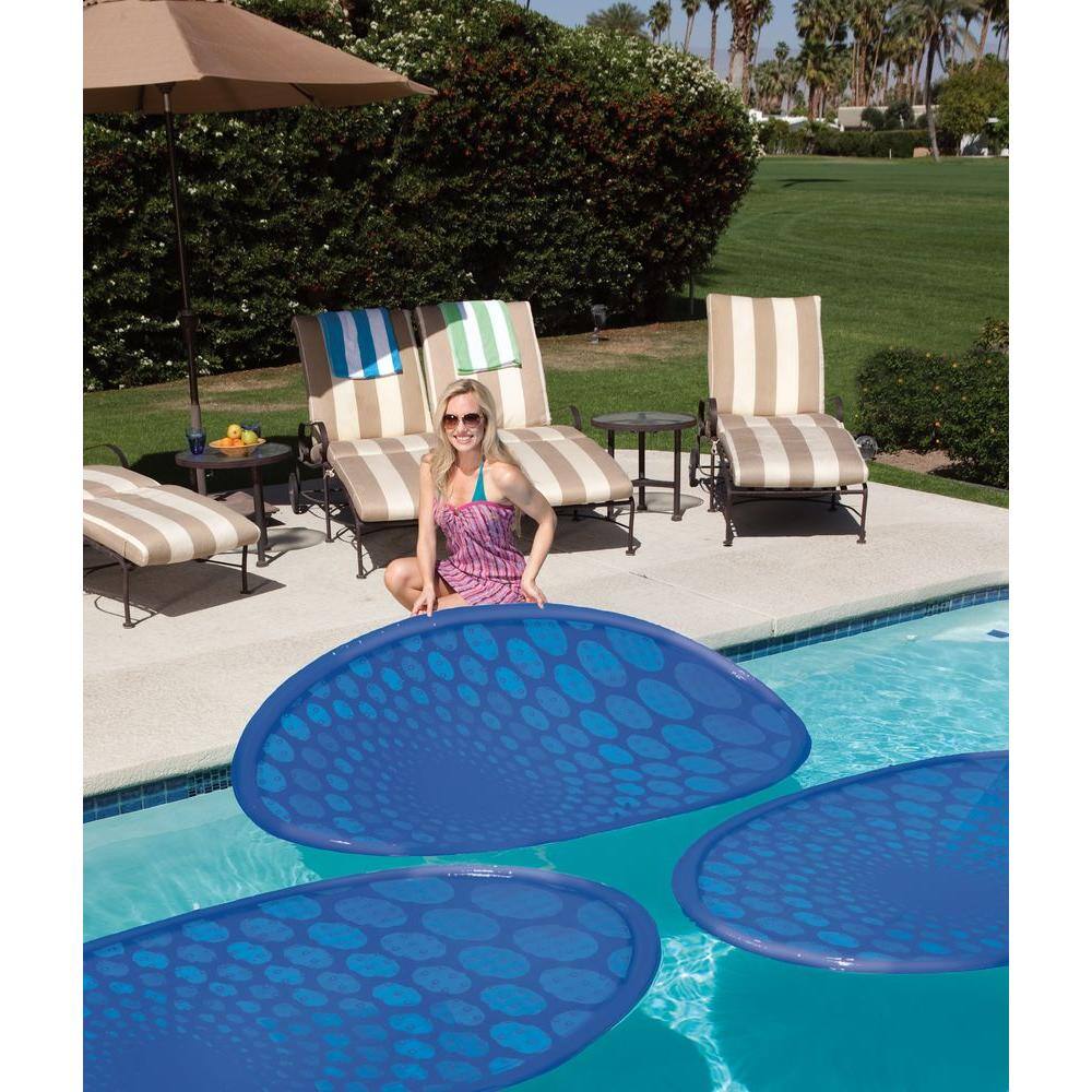 Swim Ways 66 in. x 37 in. Oval ThermaSpring Solar Mat Pool Blanket 17400