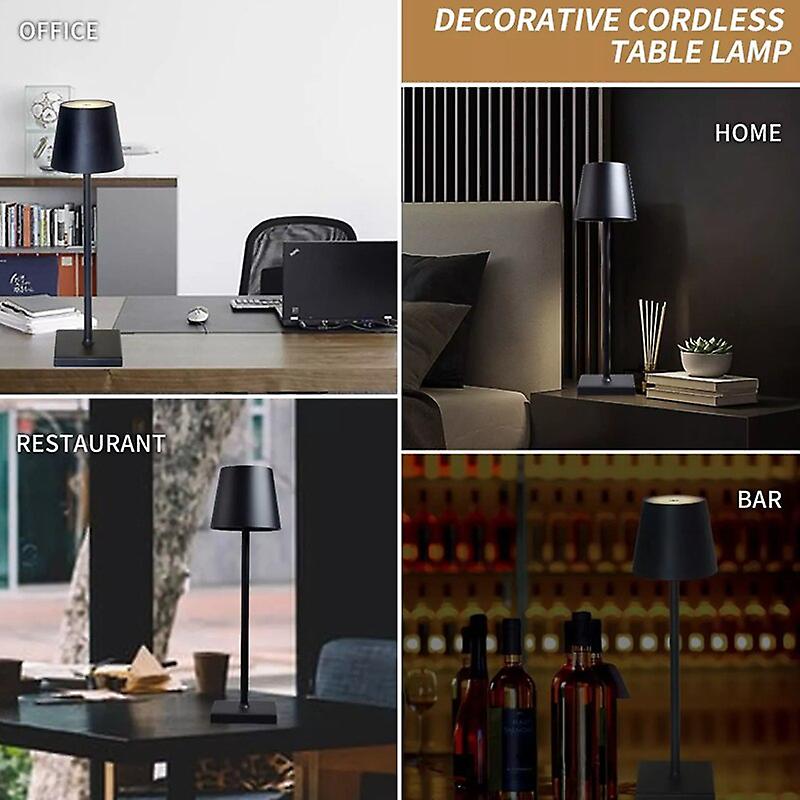 Led Desk Lamp Portable Table Lamps Wireless Bedside Lamp Usb Rechargeable Night Light Waterproof