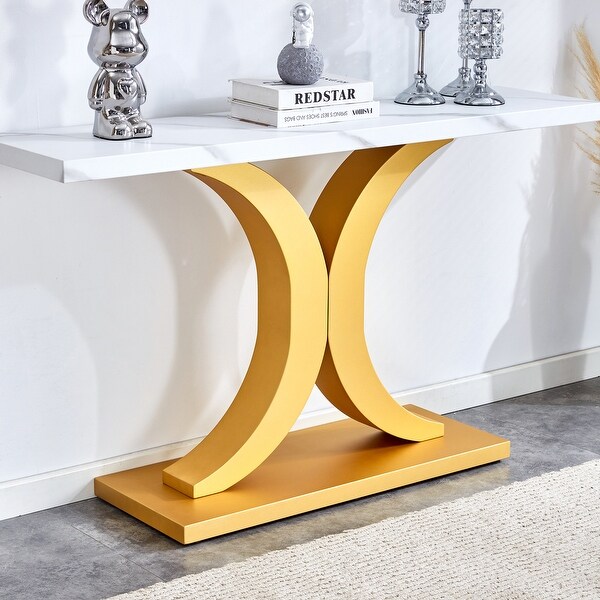 Modern minimalist style wood foyer table