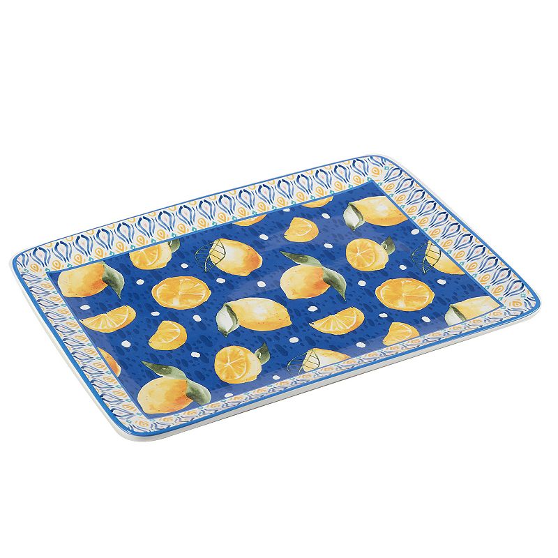 Certified International Lemonade Rectangle Platter