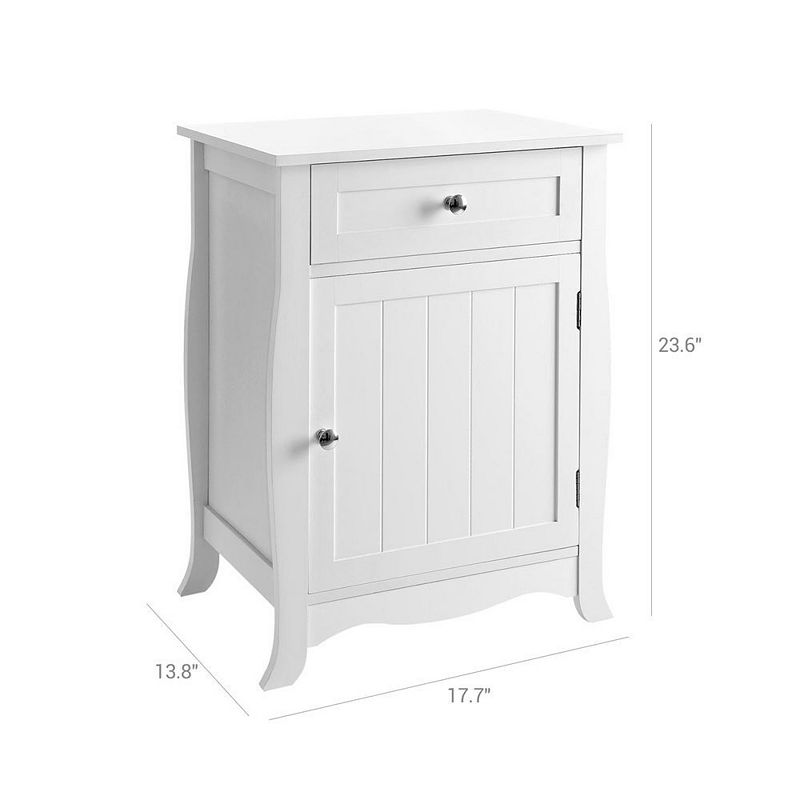 BreeBe Nightstand with Storage Cabinet