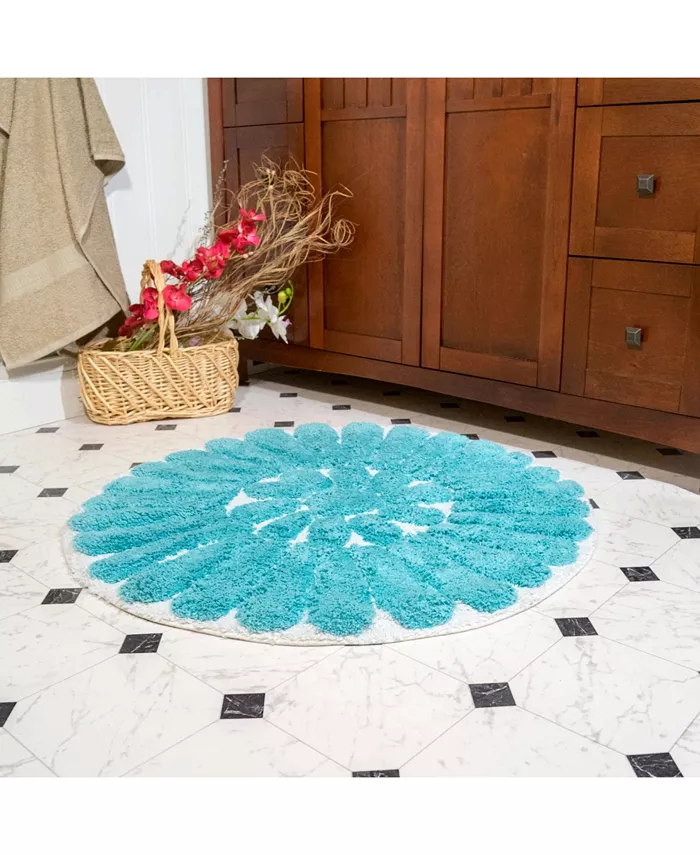 Chesapeake Bursting Flower 2 Piece Bath Rug Set