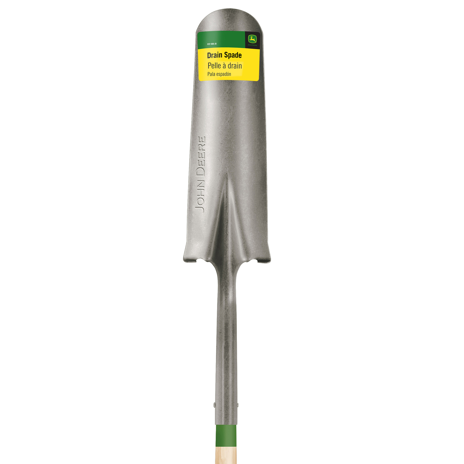 John Deere 42 in. Steel Round Drain Spade Wood Handle