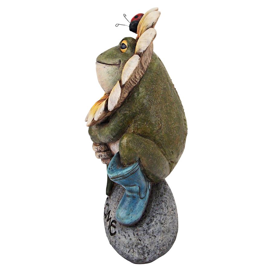 Design Toscano Flowery Frog Garden Welcome Statue