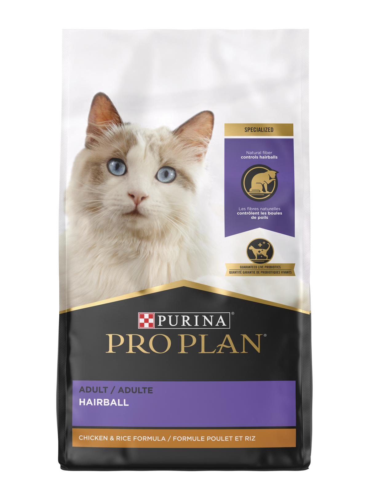 Purina Pro Plan - All Breeds， Adult Cat Hairball Management Chicken and