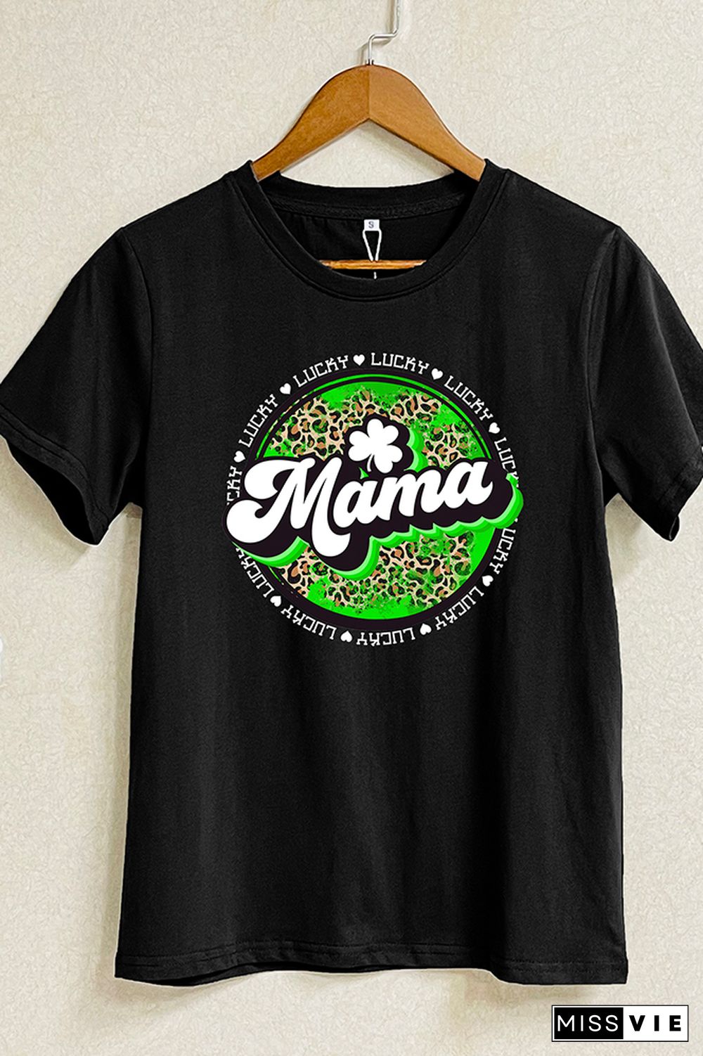 Lucky Mama Short Sleeve Graphic Tee Wholesale