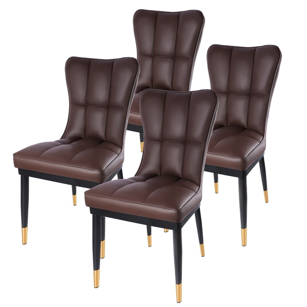 Faux Leather Upholstered Dining Chairs