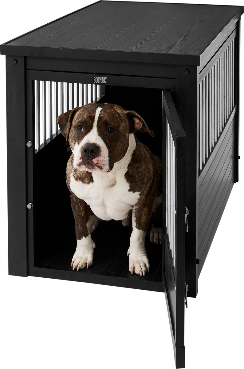 New Age Pet ecoFLEX Single Door Furniture Style Dog Crate and End Table