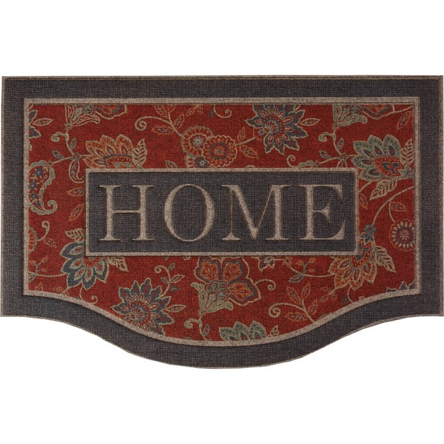 2 x27 x3 x27 x27 home x27 Ornamental Entry Mat Cozy Jacobean Red gray Mohawk