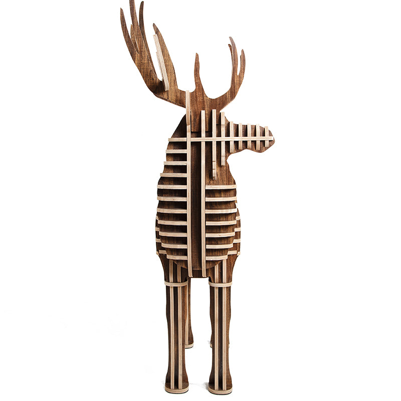 Art Home Deer Decoration Shelving Wood Crafts Tp001Mw