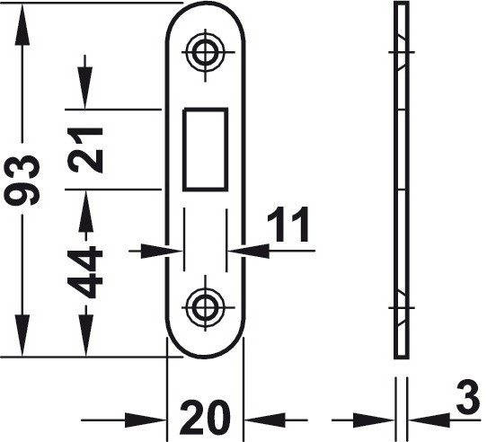 Hafele 911.26.330 Mortise lock  Entrance Function ...