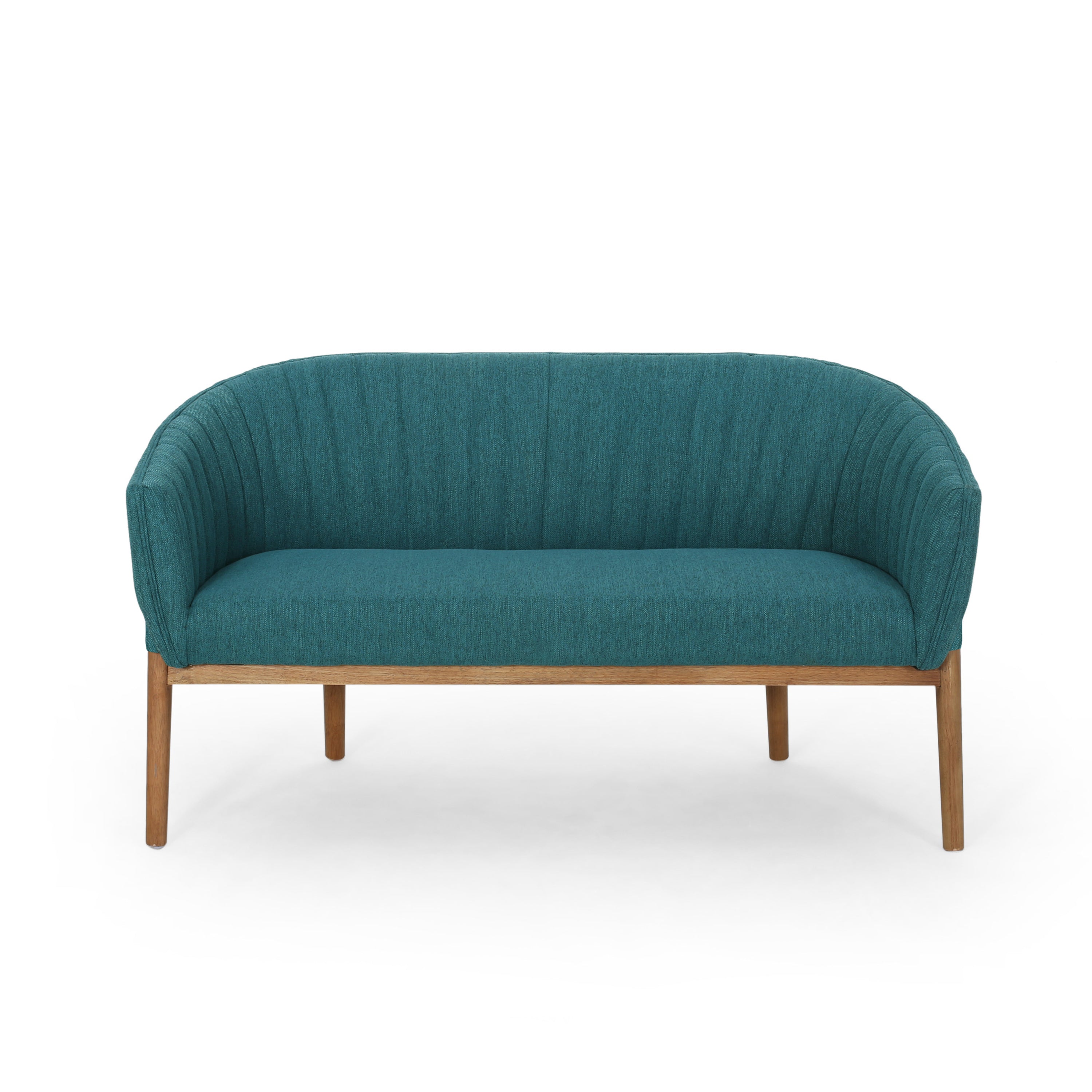 Deborah Mid-Century Fabric Settee